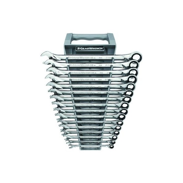WRENCH SET COMBO RATCH 12 PT MET XL 16